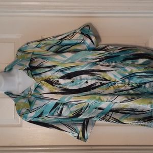 COPY - Turquoise Patterned Blouse